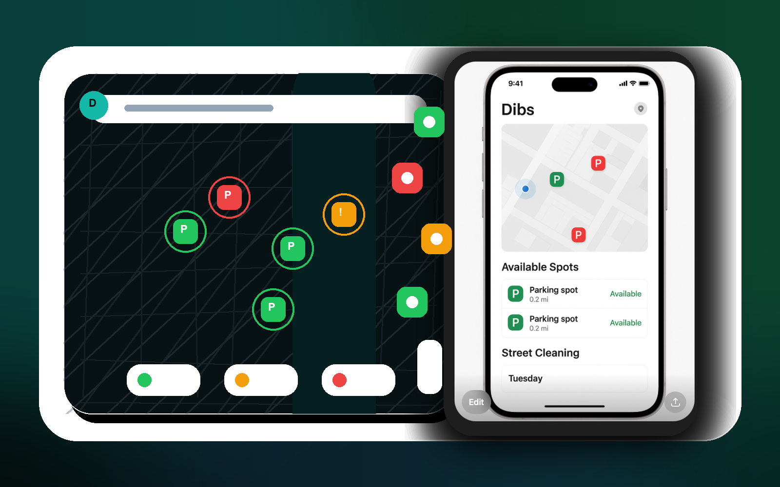 Dibs parking app promotional preview