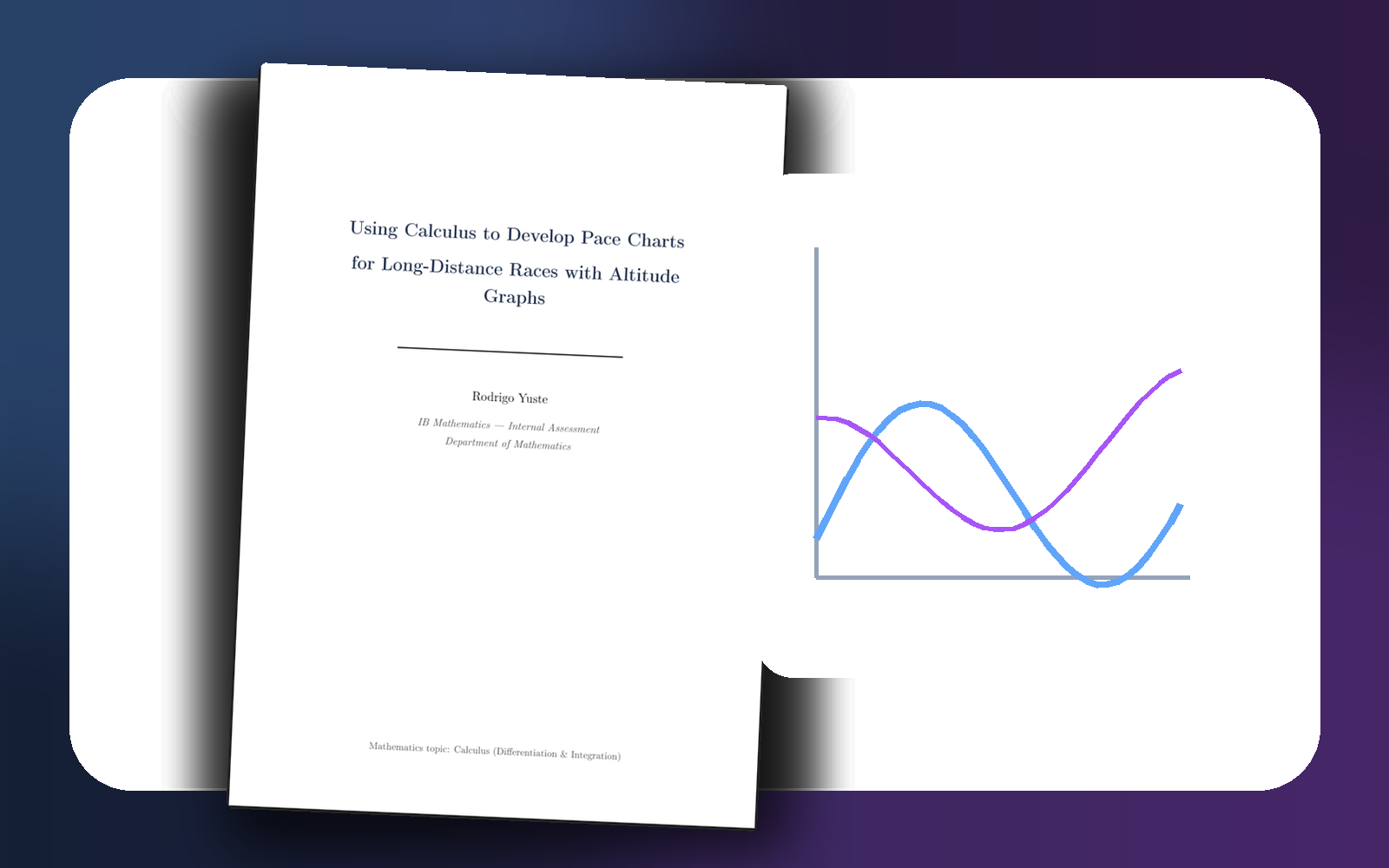 Math Running IA paper promotional preview